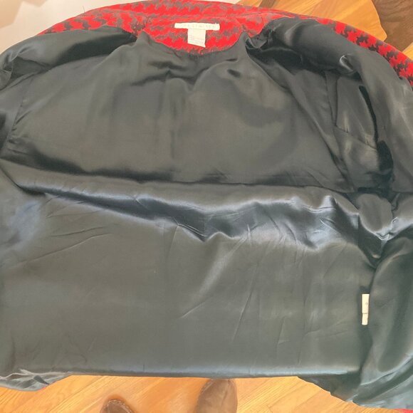 The Limited Houndstooth Oversized Leather Blazer - Picture 3 of 8